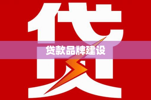 镇康贷款品牌建设