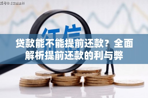 镇康贷款能不能提前还款？全面解析提前还款的利与弊