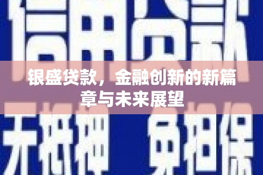 镇康银盛贷款，金融创新的新篇章与未来展望