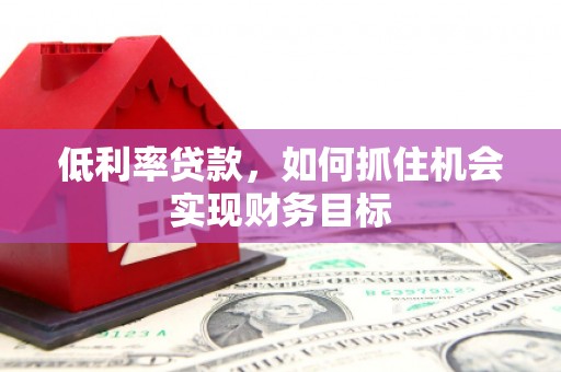 镇康低利率贷款，如何抓住机会实现财务目标