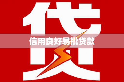 镇康信用良好易批贷款