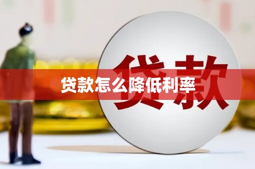 镇康贷款怎么降低利率