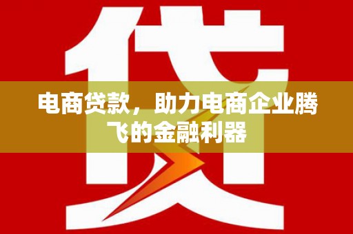 镇康电商贷款，助力电商企业腾飞的金融利器