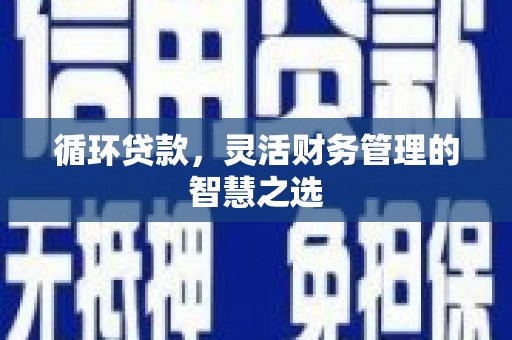 镇康循环贷款，灵活财务管理的智慧之选