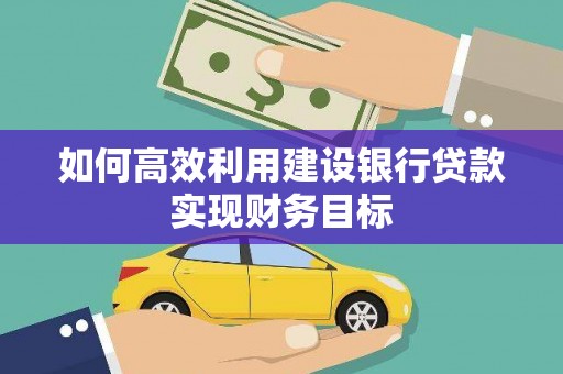 镇康如何高效利用建设银行贷款实现财务目标