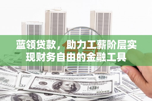 镇康蓝领贷款，助力工薪阶层实现财务自由的金融工具