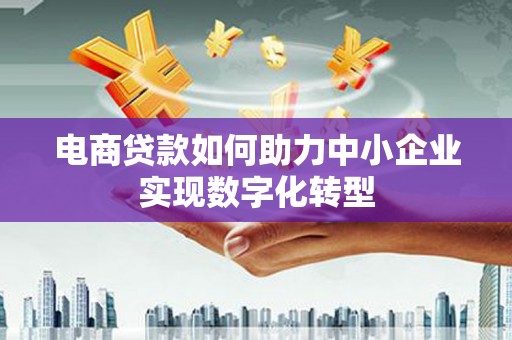 镇康电商贷款如何助力中小企业实现数字化转型