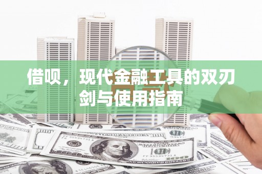 镇康借呗，现代金融工具的双刃剑与使用指南