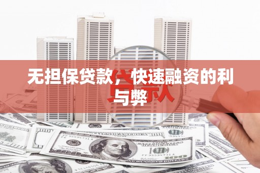 镇康无担保贷款，快速融资的利与弊