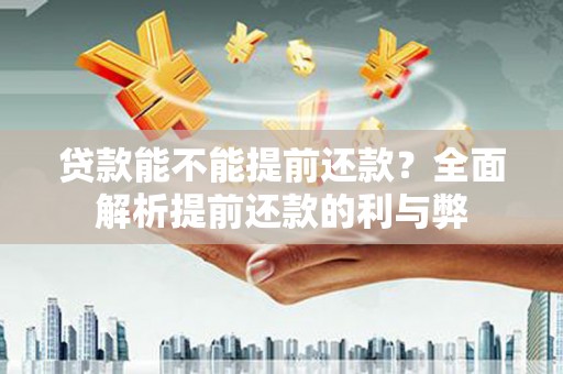 镇康贷款能不能提前还款？全面解析提前还款的利与弊