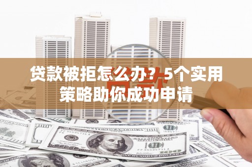镇康贷款被拒怎么办？5个实用策略助你成功申请