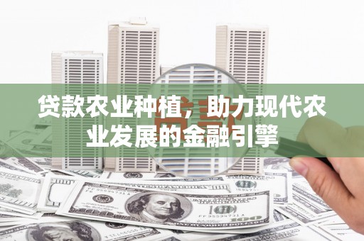 镇康贷款农业种植，助力现代农业发展的金融引擎