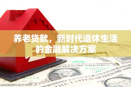 镇康养老贷款，新时代退休生活的金融解决方案