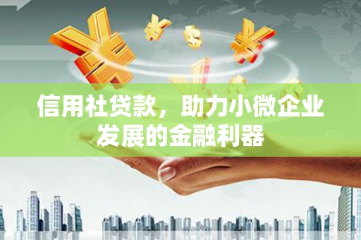 镇康信用社贷款，助力小微企业发展的金融利器