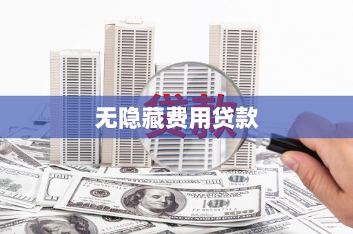 镇康无隐藏费用贷款