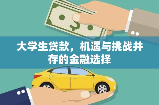 镇康大学生贷款，机遇与挑战并存的金融选择