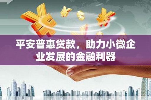 镇康平安普惠贷款，助力小微企业发展的金融利器