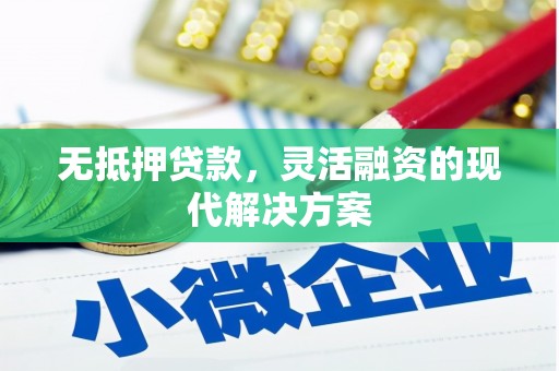 镇康无抵押贷款，灵活融资的现代解决方案
