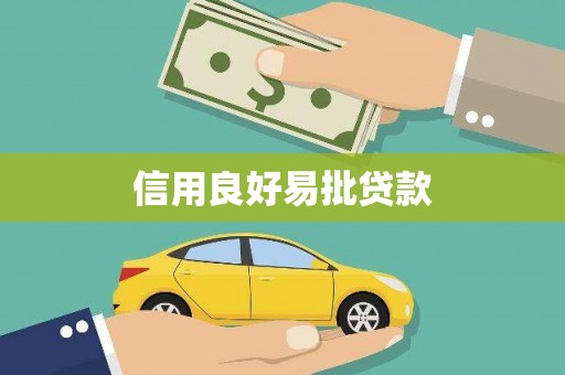 镇康信用良好易批贷款